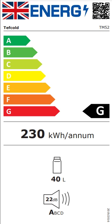 Tefcold TM52 45 Ltr Solid Door Minibar 4 Tefcold TM52 45 Ltr Solid Door Minibar