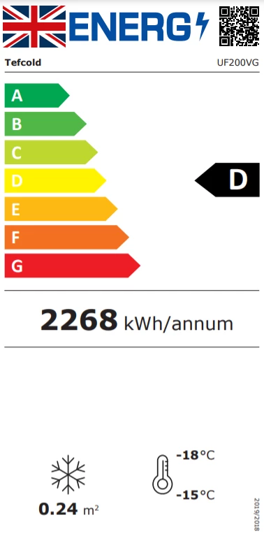 Tefcold UF200VSG 200 Ltr Glass Door Display Freezer Refrigeration 2 Tefcold UF200VSG 200 Ltr Glass Door Display Freezer Refrigeration