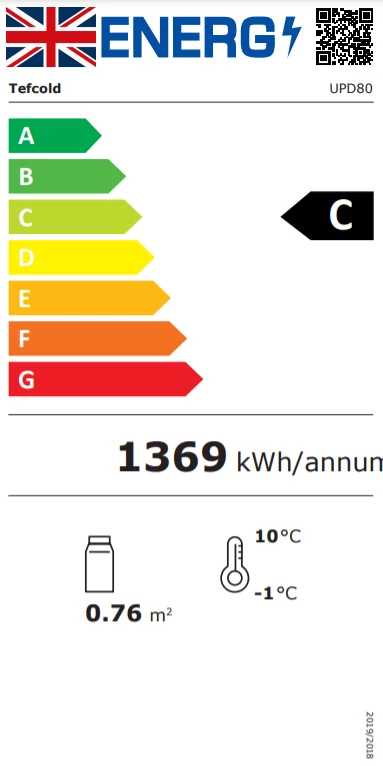 Tefcold UPD80 80 Ltr Glass Display Refrigeration 4 Tefcold UPD80 80 Ltr Glass Display Refrigeration