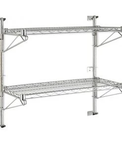 Sinks Tables And Storage EAIS Chrome Wire Wall Shelves - Single Tier & 2 Tier