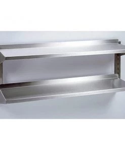 EAIS Stainless Steel Solid Wall Shelves With Battens - 400mm Deep