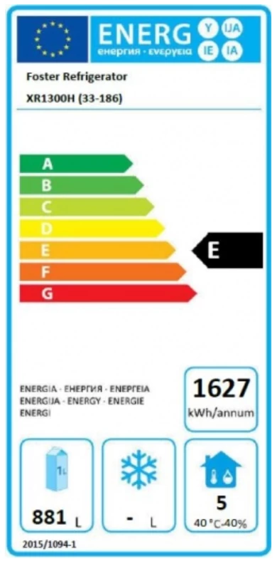 Foster XR1300H Upright Refrigerator 2 Foster XR1300H Upright Refrigerator