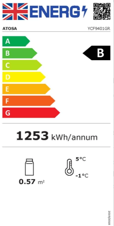 Refrigeration Atosa YCF9401GR Single Door Glass Display Fridge 2 Refrigeration Atosa YCF9401GR Single Door Glass Display Fridge
