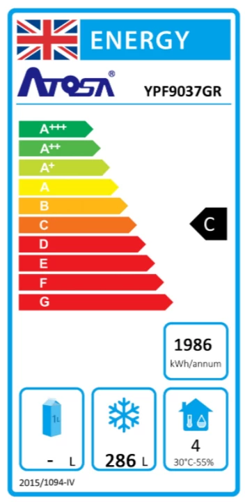 Atosa YPF9037GR Two Door Prep Counter Freezer Refrigeration 2 Atosa YPF9037GR Two Door Prep Counter Freezer Refrigeration