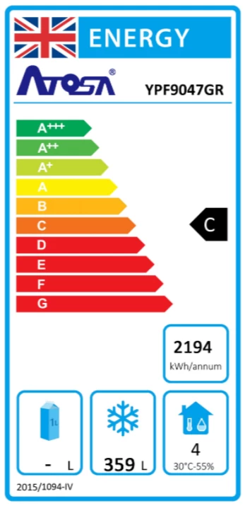 Refrigeration Atosa YPF9047GR Three Door Prep Counter Freezer 2 Refrigeration Atosa YPF9047GR Three Door Prep Counter Freezer